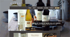 Desktop Screenshot of oberonwines.com